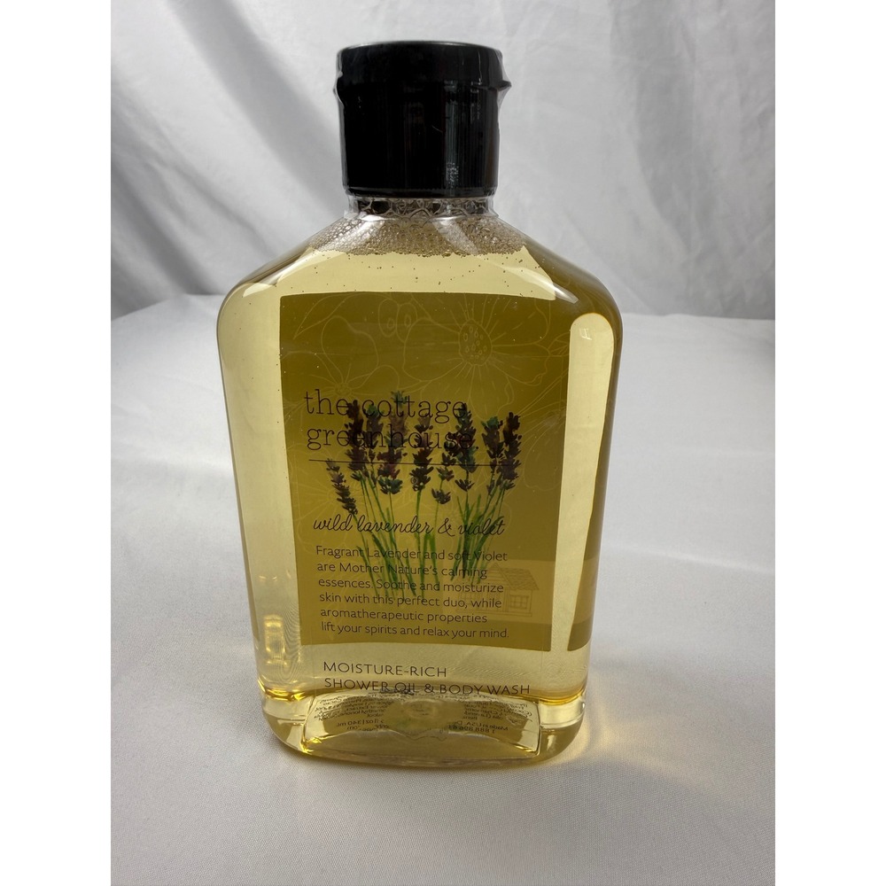 Cottage Greenhouse Wild Lavender & Violet Shower Oil Body Wash 11.5oz